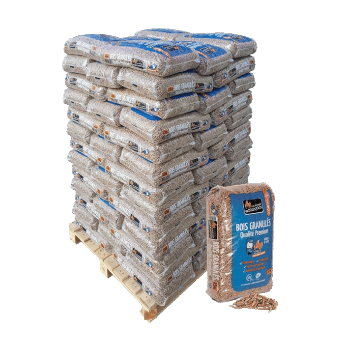 Pellets de madera Woodstock – Palet de 78 sacos de 15 kg